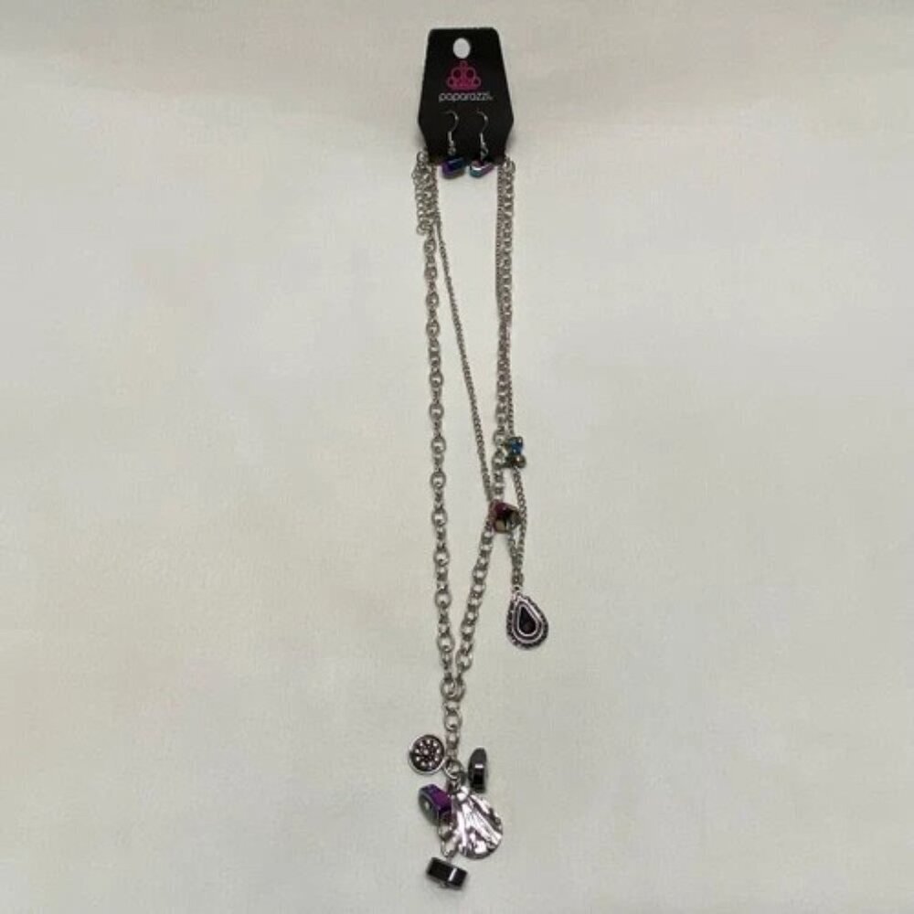 Sunset Sightings Fashion Charm Necklace & Earring Set Paparazzi Accessories NWT